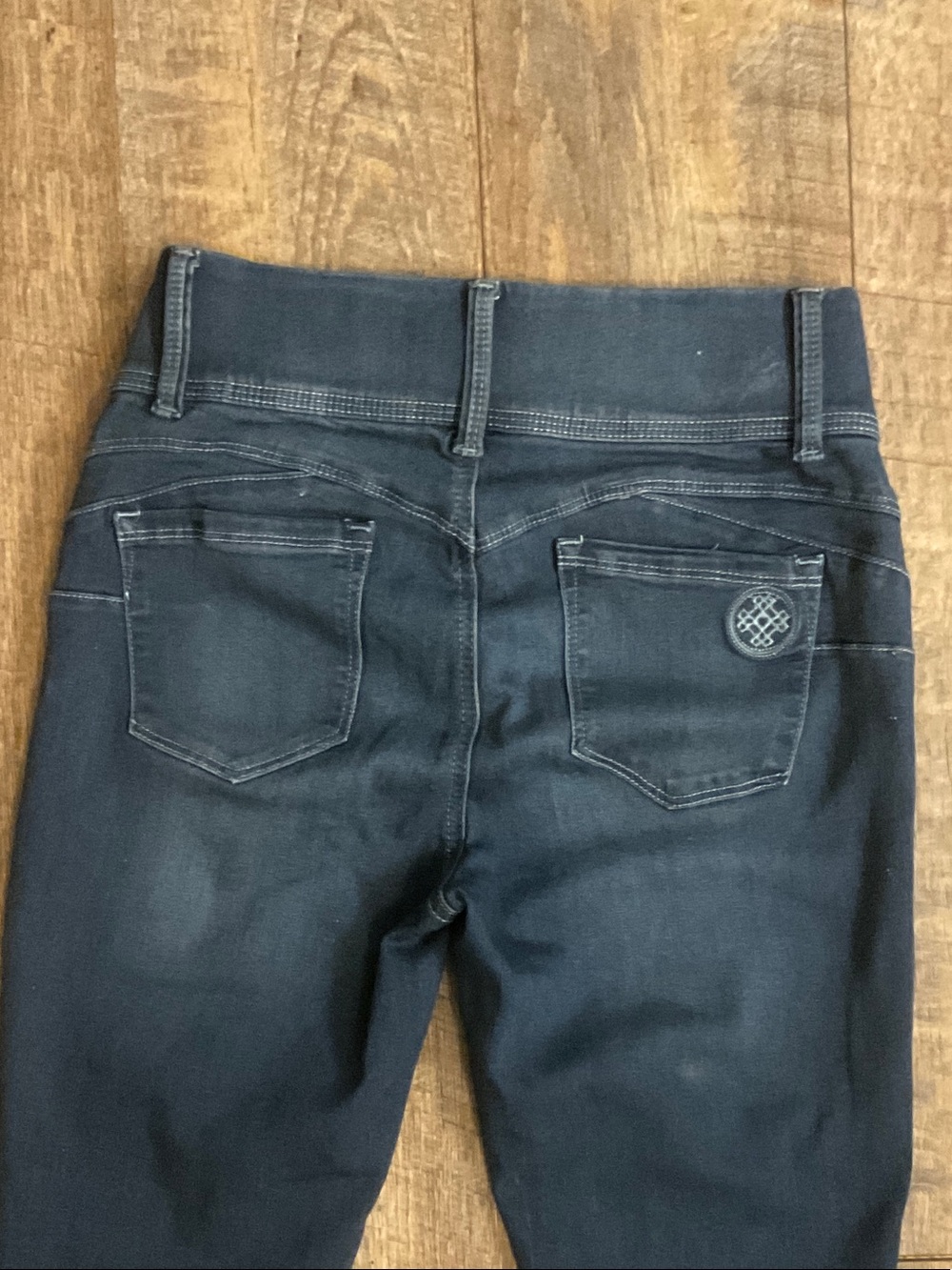 Laurie Felt Dark Blue Stretch Jeans Small - Picture 4 of 9